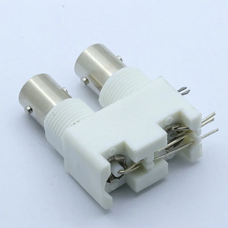 100pcs/lot Dual BNC Female Jack Right Angle PCB Panel Mount Twin BNC Socket Connector Adapter for CCTV Camera
100pcs/lot Dual BNC Female Jack Right Angle PCB Panel Mount Twin BNC Socket Connector Adapter for CCTV Camera