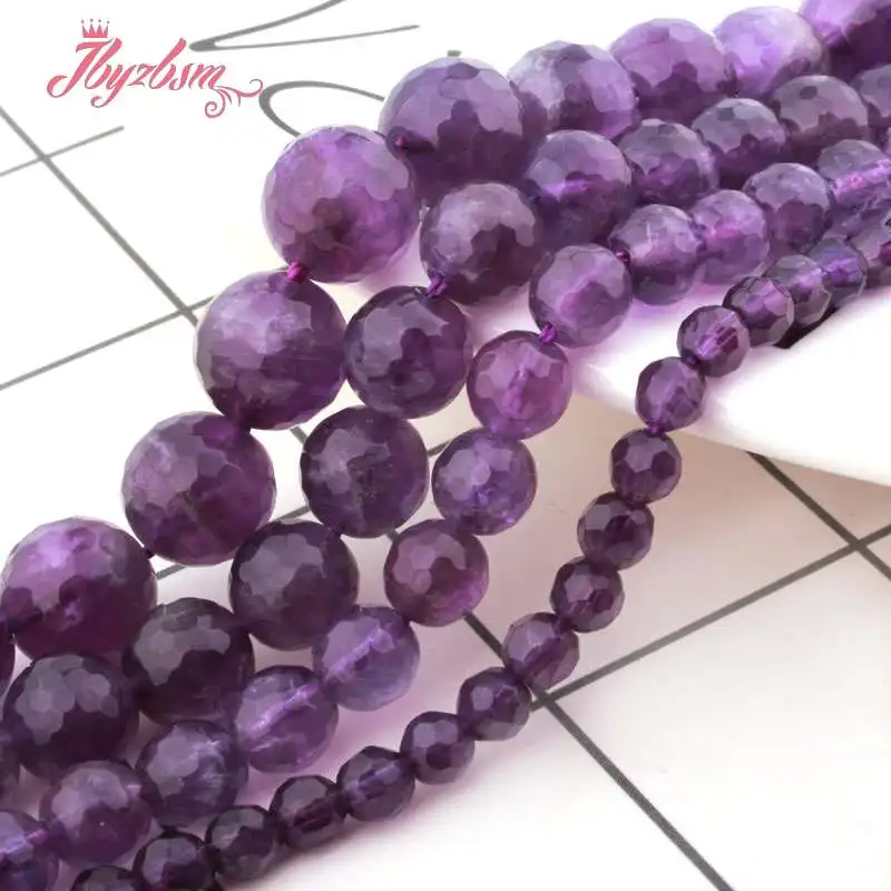 6,8,10,12,14mm Faceted Round Amethysts Crystal Natural Stone Beads For DIY Necklace Bracelat Jewelry Making 15" Free Shipping
6,8,10,12,14mm Faceted Round Amethysts Crystal Natural Stone Beads For DIY Necklace Bracelat Jewelry Making 15" Free Shipping