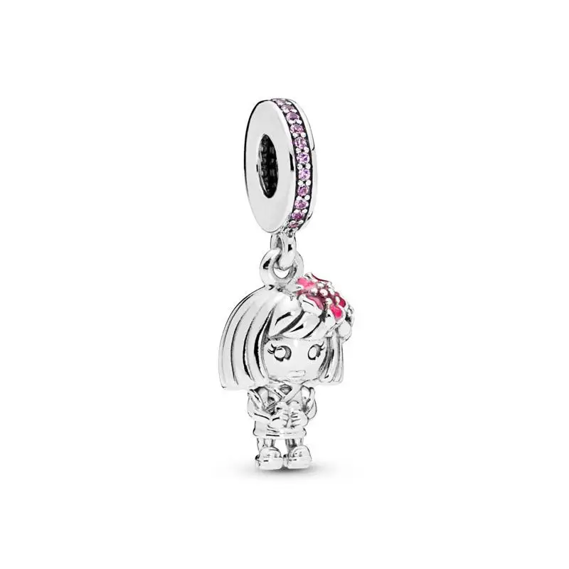 Authentic 100% 925 Sterling Silver Charm Bead Lovely Girl Pendent Crystal Charms Fit Pandora Bracelets Women DIY Jewelry
Authentic 100% 925 Sterling Silver Charm Bead Lovely Girl Pendent Crystal Charms Fit Pandora Bracelets Women DIY Jewelry