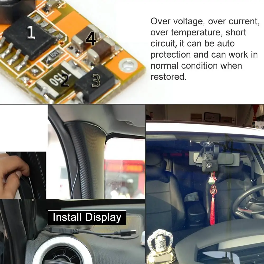 Автомобильный преобразователь постоянного тока 12 В в 5 Micro Mini USB проводное