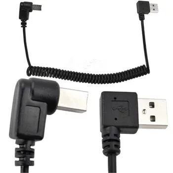 Выдвижной кабель 5 футов под прямым углом USB A для прямого угла B|cable coil|cable usb a usbcable |