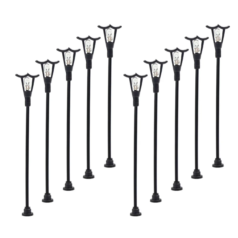 LNH33 10pcs Model Railway Lamppost lamps Street Lights HO OO TT Scale NEW Warm White
LNH33 10pcs Model Railway Lamppost lamps Street Lights HO OO TT Scale NEW Warm White