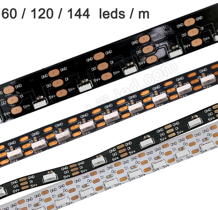 Сторона испуская 144 светодиодный 4020 smd 5 В SK6812 адресуемых Магия digital dream Цвет rgb