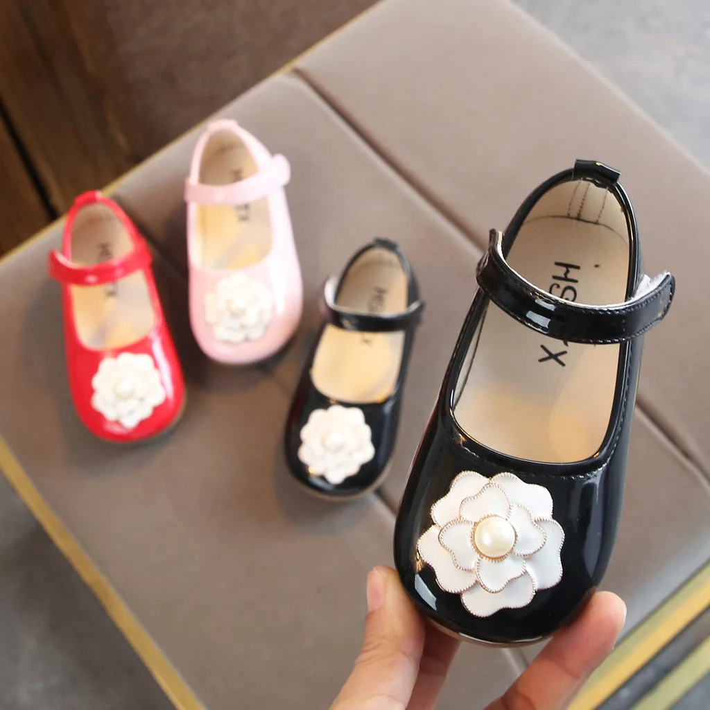 Детская обувь для малышей младенцев маленьких девочек с цветком камелии Обувь