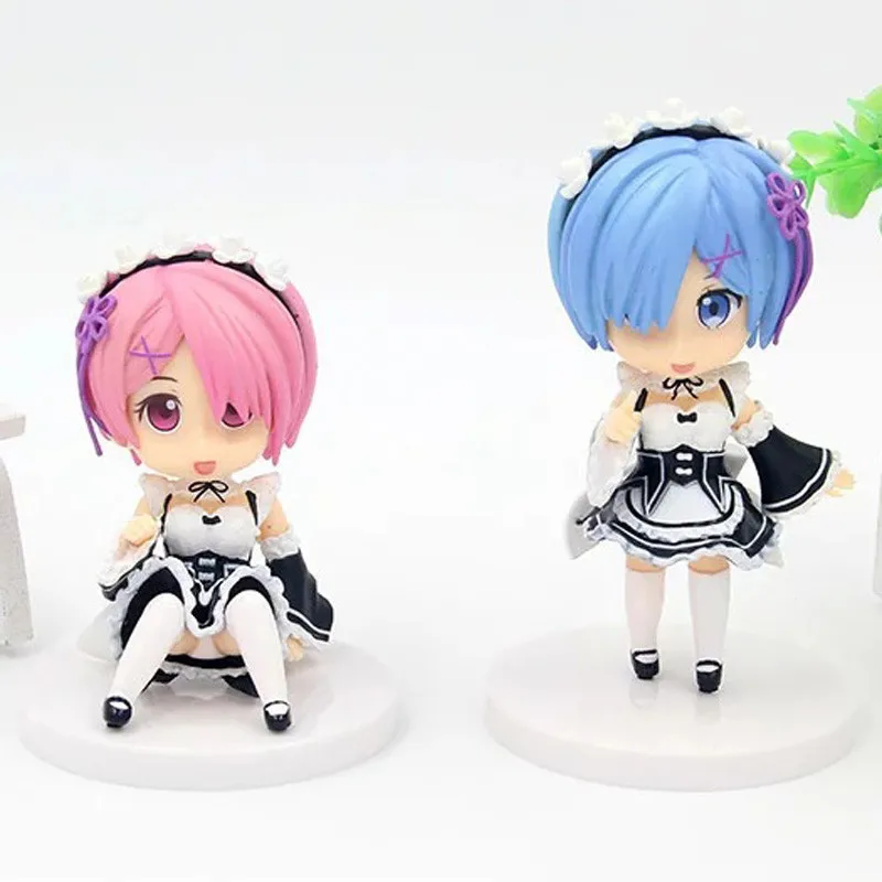 2PCS Anime Re:Life in a different world from zero Rem & Ram Maid Cute PVC Action Figure Resin Collection Model Toy Gifts Cosplay
2PCS Anime Re:Life in a different world from zero Rem & Ram Maid Cute PVC Action Figure Resin Collection Model Toy Gifts Cosplay