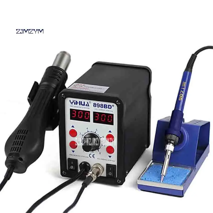 ZJMZYM New Arrival 898BD+ 700W 2 in 1 Digital Display Electric Soldering Iron And Heat Hot Air Gun Rework Solder Welding Station
ZJMZYM New Arrival 898BD+ 700W 2 in 1 Digital Display Electric Soldering Iron And Heat Hot Air Gun Rework Solder Welding Station
