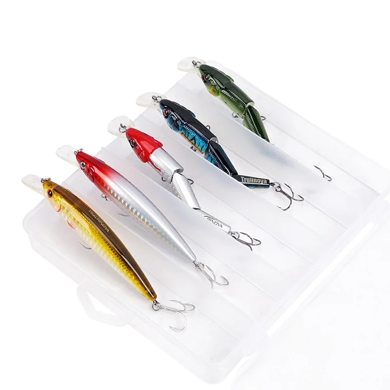 Tsurinoya Sea Bass Dedicated Combo 110mm/13g Floating MINNOW + Three sections Minnow Lure + Bait Box Fishing Lure Bait Hard Bait
Tsurinoya Sea Bass Dedicated Combo 110mm/13g Floating MINNOW + Three sections Minnow Lure + Bait Box Fishing Lure Bait Hard Bait