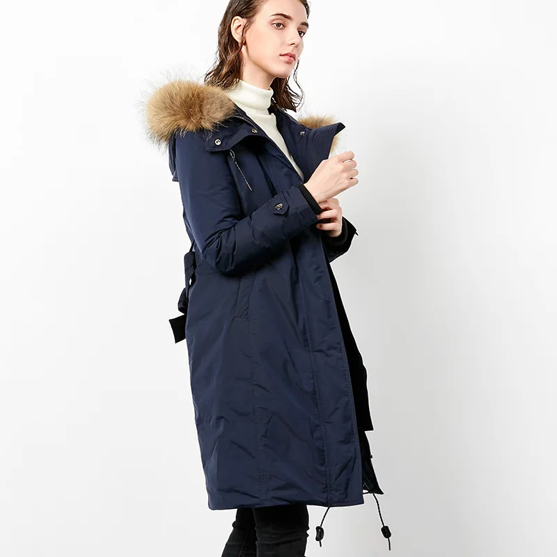 KMETRAM 2020 Winter 90% White Duck Down Jacket Women Real Fur Collar Hooded Long Coat Female Vintage Slim Thick Warm Parka MY588
KMETRAM 2020 Winter 90% White Duck Down Jacket Women Real Fur Collar Hooded Long Coat Female Vintage Slim Thick Warm Parka MY588