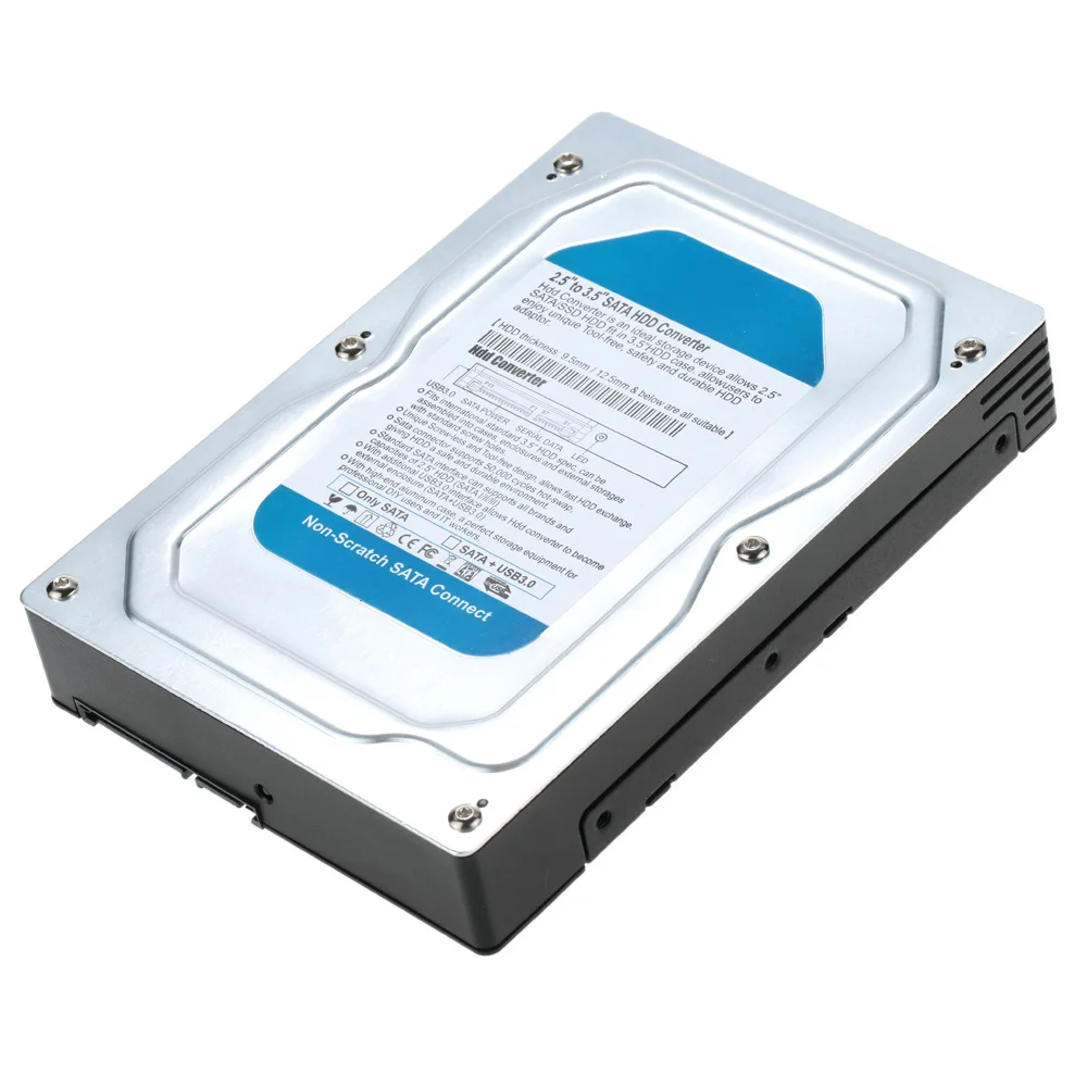 Single Bay 2.5" to 3.5" SATA Converter Adapter USB 3.0 External Hard Drive Enclosure Case Internal HDD SSD Tray Caddy Internal
Single Bay 2.5" to 3.5" SATA Converter Adapter USB 3.0 External Hard Drive Enclosure Case Internal HDD SSD Tray Caddy Internal