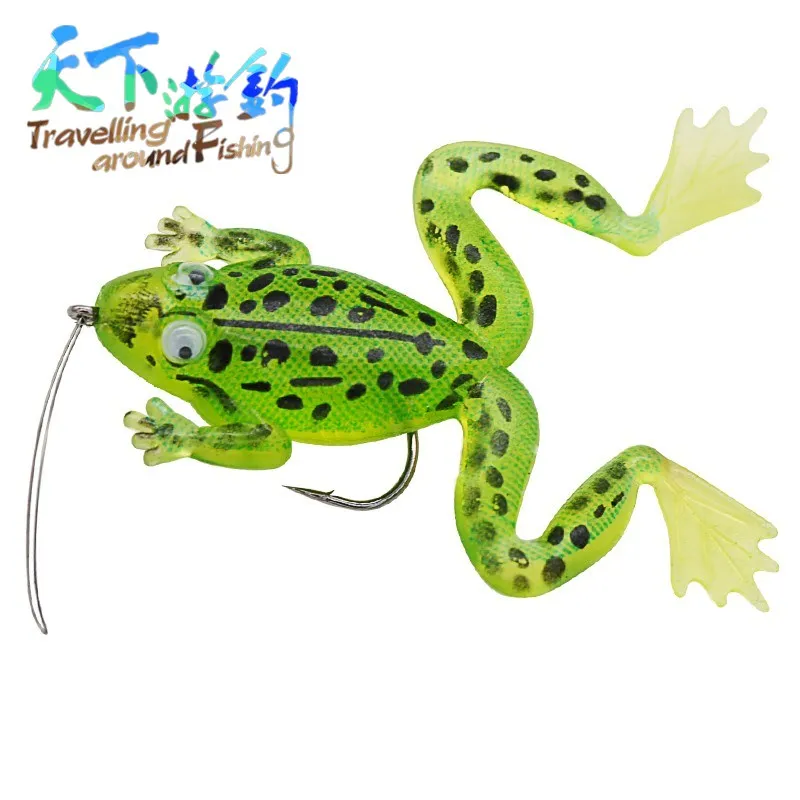 TAF 10Pcs Frog Fishing Lure 70mm 6.7g Silicone Baits with Hooks Isca Artificial Frog Soft Baits Carp Fishing Swimbait Wobblers
TAF 10Pcs Frog Fishing Lure 70mm 6.7g Silicone Baits with Hooks Isca Artificial Frog Soft Baits Carp Fishing Swimbait Wobblers
