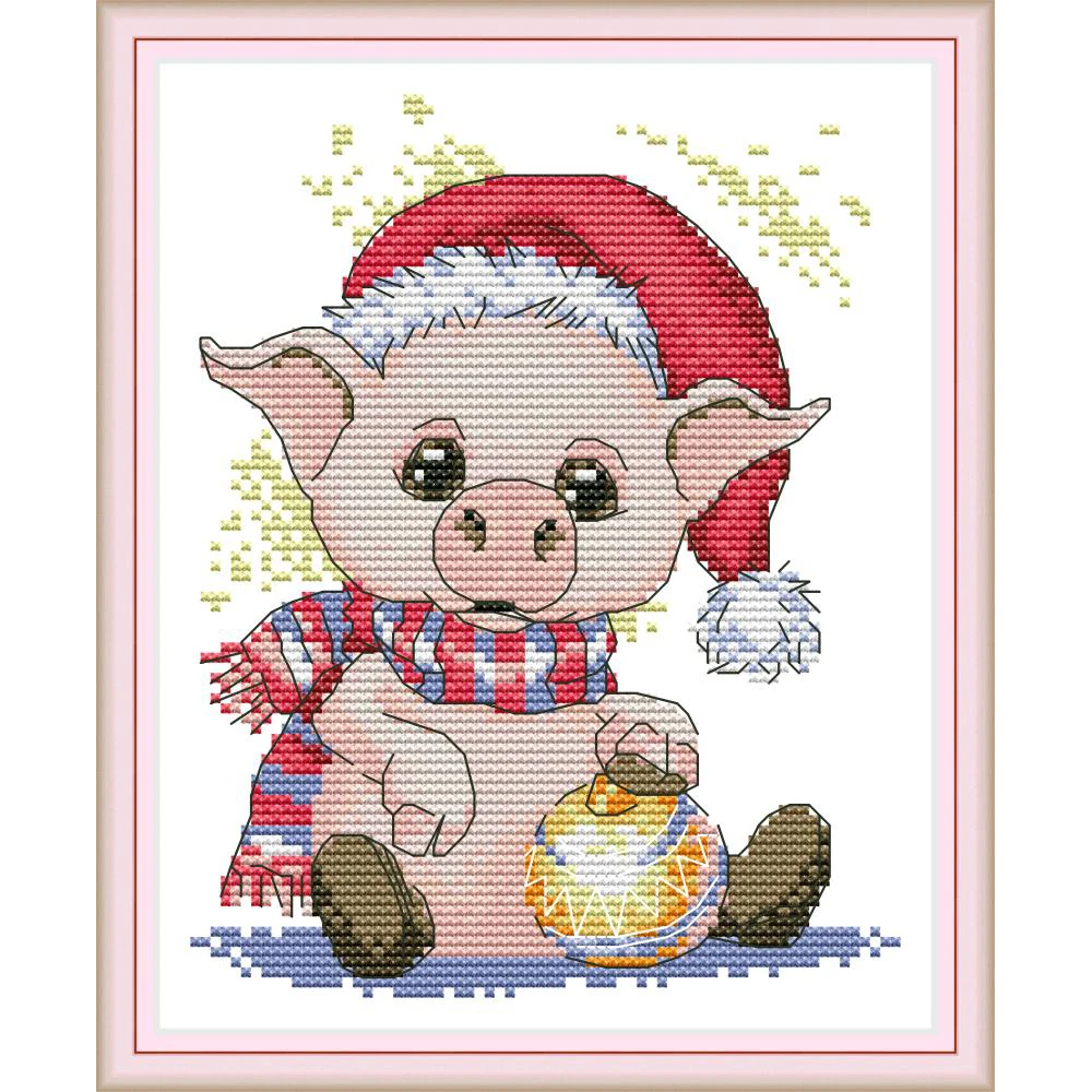 Everlasting Love Lovely Pig 2 Chinese Cross Stitch Kits Ecological Cotton Stamped Printed 14 11CT DIY Gift Decorations For Home
Everlasting Love Lovely Pig 2 Chinese Cross Stitch Kits Ecological Cotton Stamped Printed 14 11CT DIY Gift Decorations For Home
