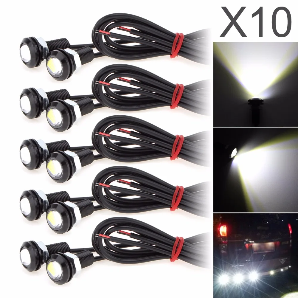 10pcs White 6000K Eagle Eye 9W 18MM 5730 Chip Car Fog Light 12V Auto Day Running Light Bulb Reverse Backup Parking Signal Lamp
10pcs White 6000K Eagle Eye 9W 18MM 5730 Chip Car Fog Light 12V Auto Day Running Light Bulb Reverse Backup Parking Signal Lamp