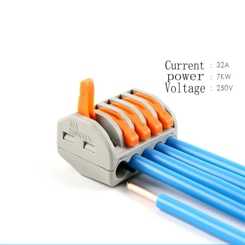 10pcs PCT-K215 universal wire Connector Quick Connector wiring Terminals Splitter Insulated Electrical Crimp Fit for wire connec
10pcs PCT-K215 universal wire Connector Quick Connector wiring Terminals Splitter Insulated Electrical Crimp Fit for wire connec