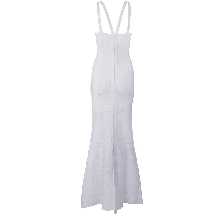 Top Quality Strap V-Neck Bandage Dress Elegant Women Fashion Celebrity Evening Party White Long Sexy Dresses Wholesale
Top Quality Strap V-Neck Bandage Dress Elegant Women Fashion Celebrity Evening Party White Long Sexy Dresses Wholesale