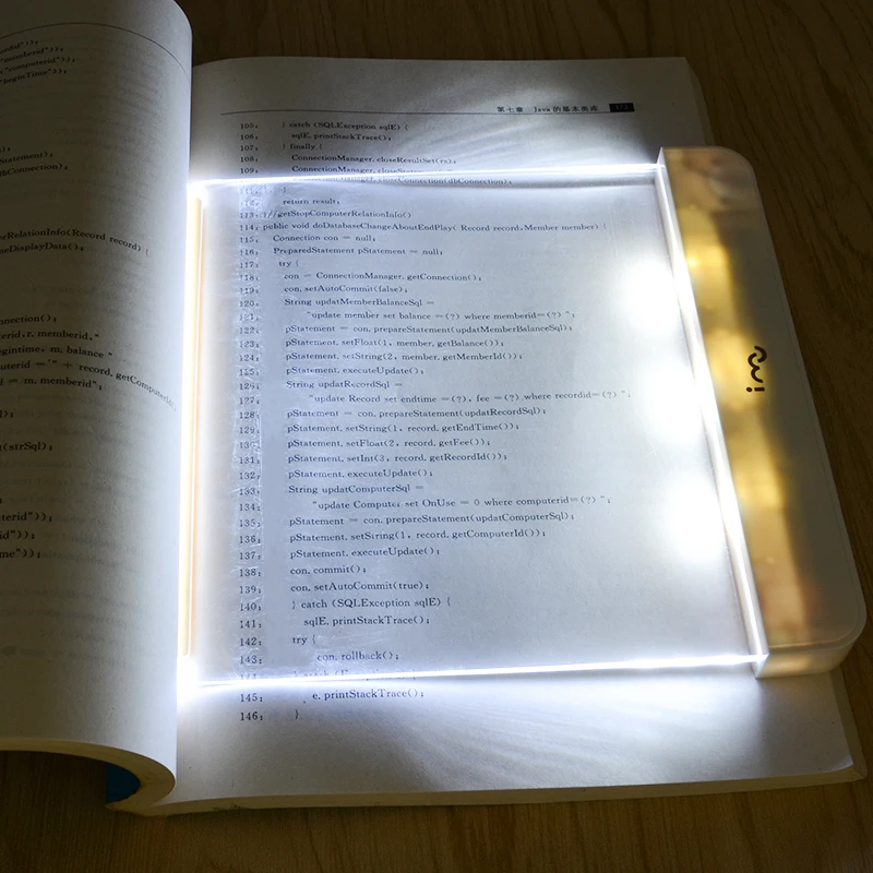 Фото Светодиодсветильник лампа для чтения с плоской панелью 2 5 мм батарейка ААА|Лампы