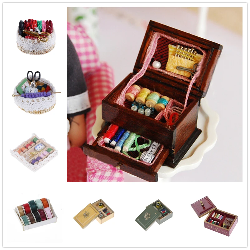 Hot Sale 1:12 Vintage Sewing Needlework Needle Kit Box Sewing Machine Dollhouse Miniature Decor
Hot Sale 1:12 Vintage Sewing Needlework Needle Kit Box Sewing Machine Dollhouse Miniature Decor