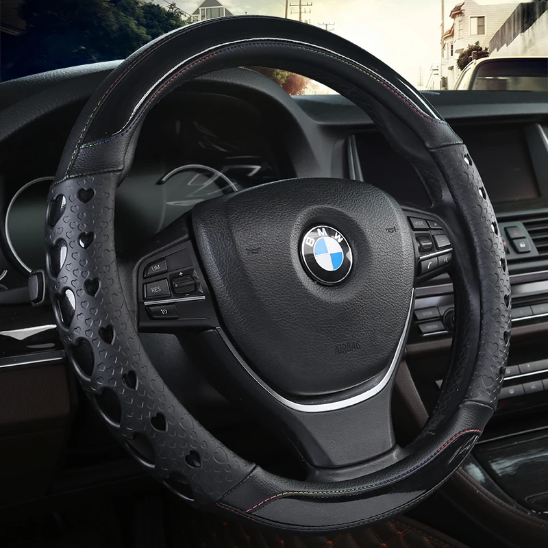 KKYSYELVA Steering-Wheel Black Car Sport Steering Wheel Cover Leather Steering Covers Universal 38CM wheel cover
KKYSYELVA Steering-Wheel Black Car Sport Steering Wheel Cover Leather Steering Covers Universal 38CM wheel cover