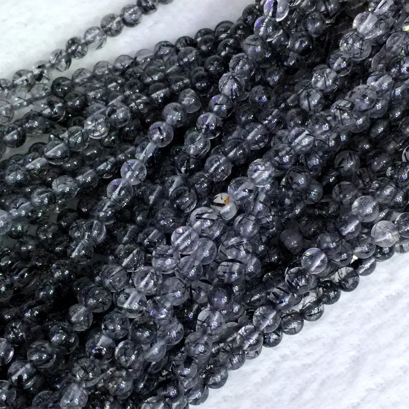 Natural Genuine High quality Clear Black Hair Rutile Quartz Round Loose Stone Beads 3-18mm DIY Necklaces or Bracelets 15" 05407
Natural Genuine High quality Clear Black Hair Rutile Quartz Round Loose Stone Beads 3-18mm DIY Necklaces or Bracelets 15" 05407