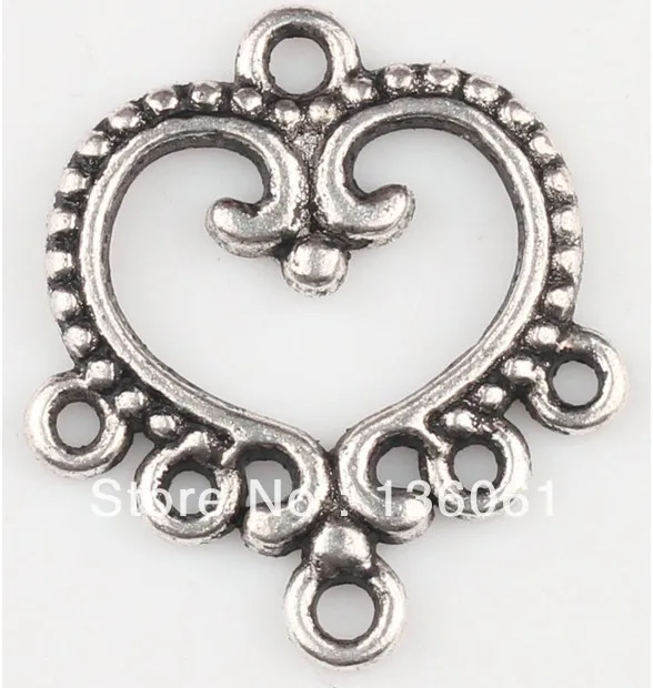 Vintage Silver Nice Heart Charm Connector Fit Earrings Jewelry Findings Crafts Handmade Accessories DIY Gifts 100PCS Z1621
Vintage Silver Nice Heart Charm Connector Fit Earrings Jewelry Findings Crafts Handmade Accessories DIY Gifts 100PCS Z1621