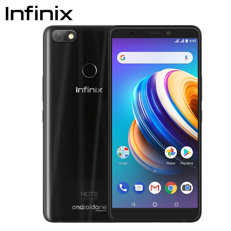Смартфон Infinix NOTE 5 32G 3G Android One 6 0 дюймов 16 МП отпечаток пальца 4500 мАч Octa