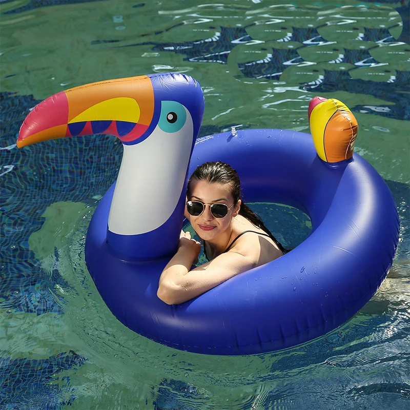 175*120cm Giant Blue Toucan Inflatable Swimming Ring For Women Pool Float Water Party Fun Toy Beach Lounger Air Mattress Piscina
175*120cm Giant Blue Toucan Inflatable Swimming Ring For Women Pool Float Water Party Fun Toy Beach Lounger Air Mattress Piscina