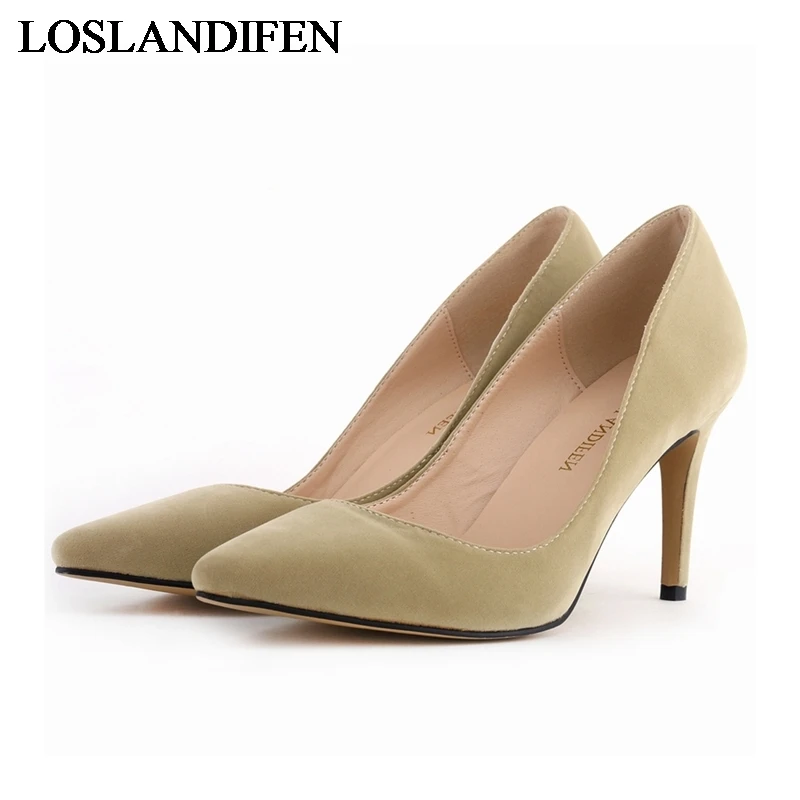 2020 Fashion Big Size 34-42 Women Nude Color High Thin Heels Pumps Brand Slip On Pointed Toe Suede Dress Shoes NLK-A0064
2020 Fashion Big Size 34-42 Women Nude Color High Thin Heels Pumps Brand Slip On Pointed Toe Suede Dress Shoes NLK-A0064