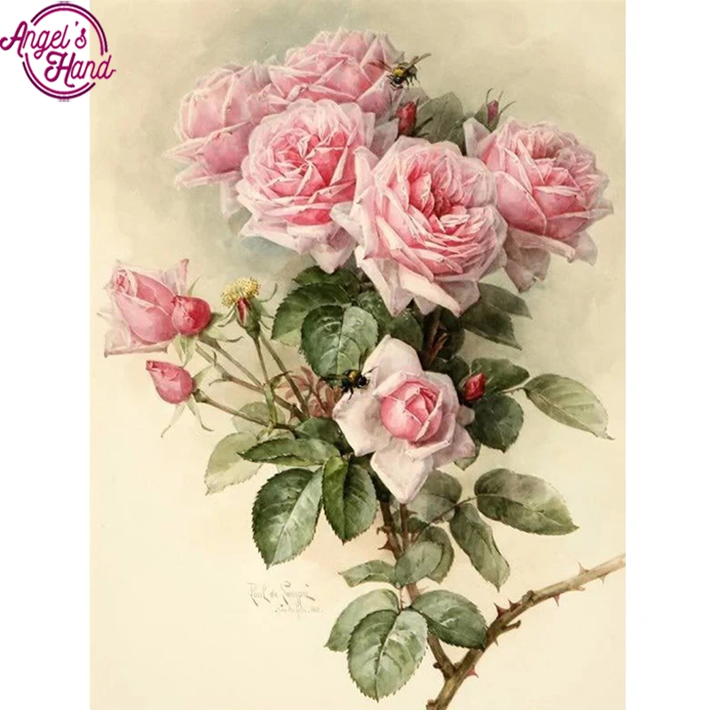 New 5d Rhinestones Diy Diamond Mosaic Diamond Painting Cross Stitch Kits Full Drill Fabric Diamond Embroidery Flowers Rose
New 5d Rhinestones Diy Diamond Mosaic Diamond Painting Cross Stitch Kits Full Drill Fabric Diamond Embroidery Flowers Rose