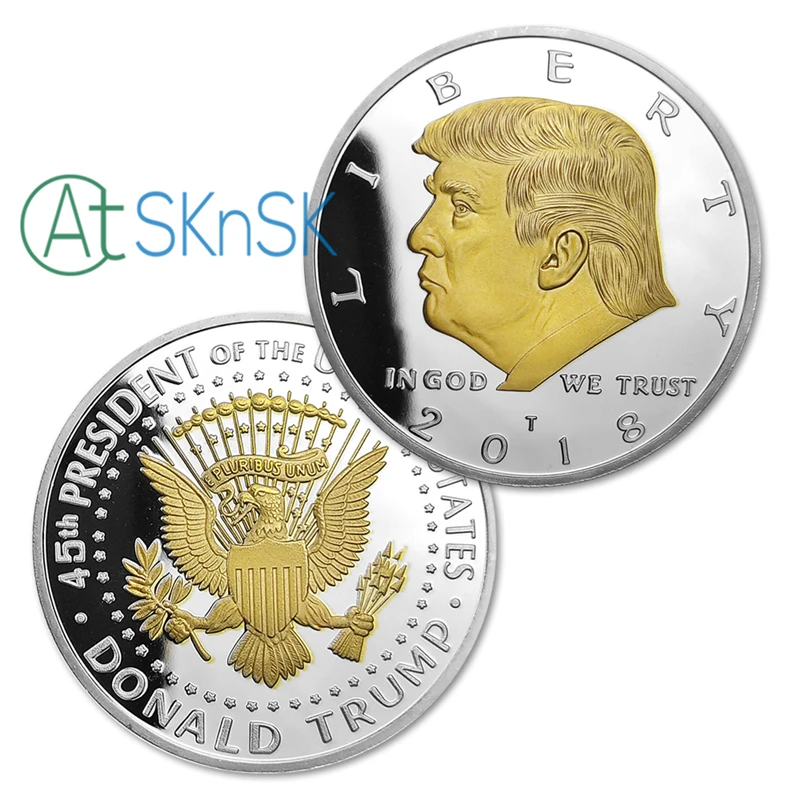 50pcs/lot Donald Trump Presidential Challenge Coin 45th President Of The United States In God We Trust 2018 Coins Collectibles
50pcs/lot Donald Trump Presidential Challenge Coin 45th President Of The United States In God We Trust 2018 Coins Collectibles