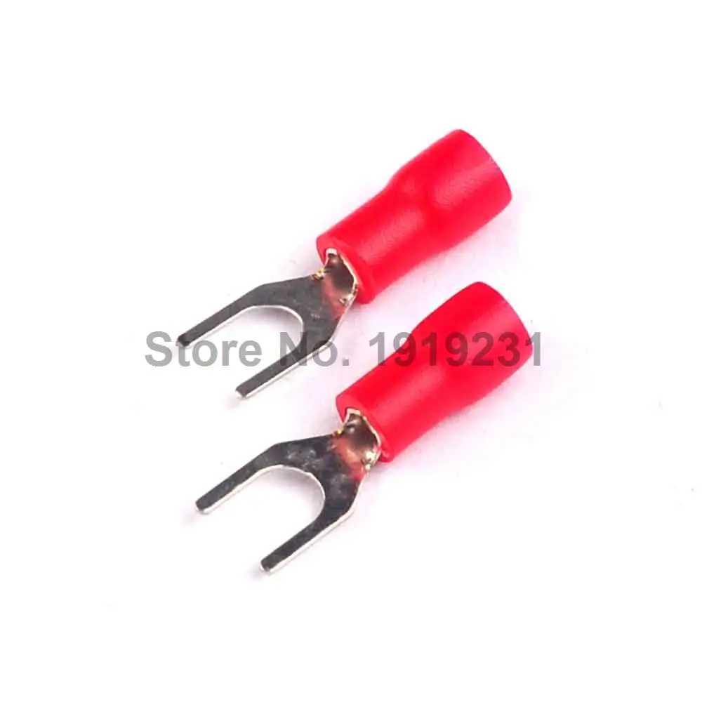 100PCS SV1.25-4 Terminals Connector 1.5 Square Y-Shaped Type 1-3U Fork Insulated Terminal Forks Red
100PCS SV1.25-4 Terminals Connector 1.5 Square Y-Shaped Type 1-3U Fork Insulated Terminal Forks Red