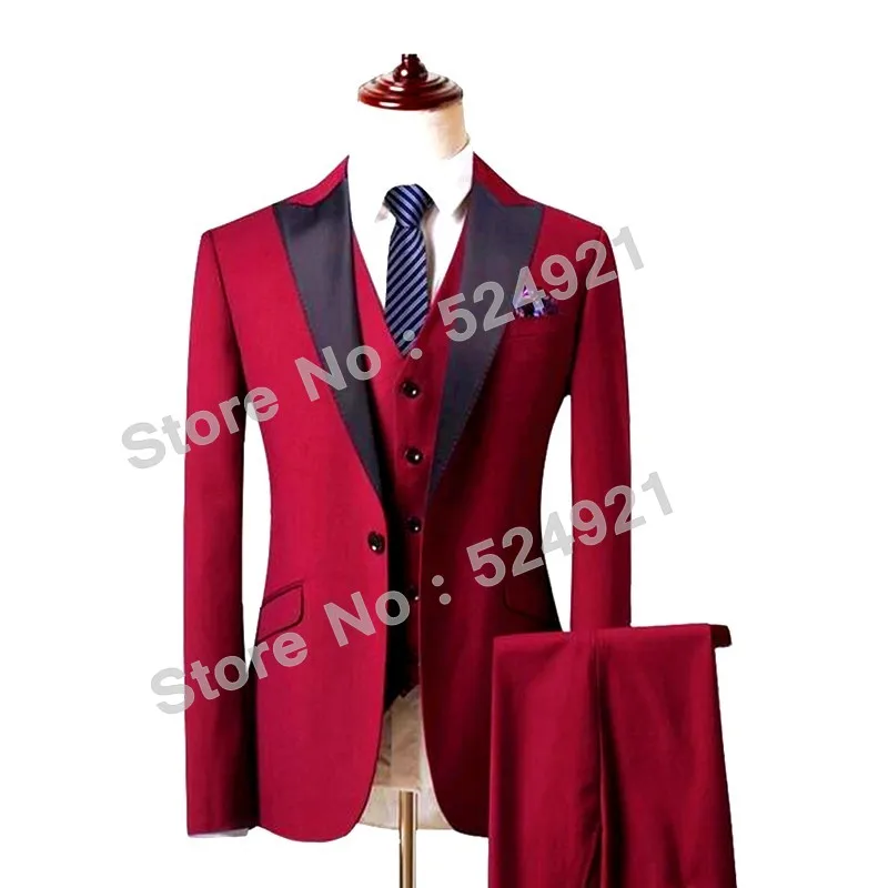 New Style Groomsmen Groom Tuxedos Peak Black Lapel Men Suits Wedding Best Man Blazer ( Jacket+Pants+Vest+Tie ) C487
New Style Groomsmen Groom Tuxedos Peak Black Lapel Men Suits Wedding Best Man Blazer ( Jacket+Pants+Vest+Tie ) C487