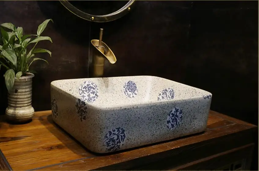 Bathroom Porcelain Vanity North Europe Style Vessel Sink Ceramic Ancient Counter top Washbasin XR82-245
Bathroom Porcelain Vanity North Europe Style Vessel Sink Ceramic Ancient Counter top Washbasin XR82-245