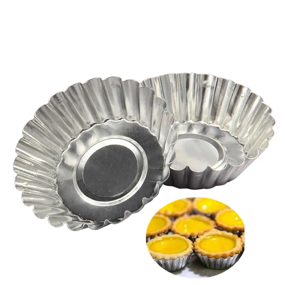 10pcs Cake Aluminium Tart Mould Baking Tool Cupcake Egg Tart Fruit Tart Silicone Mold 7Cm Diameter Kitchen Accessories
10pcs Cake Aluminium Tart Mould Baking Tool Cupcake Egg Tart Fruit Tart Silicone Mold 7Cm Diameter Kitchen Accessories