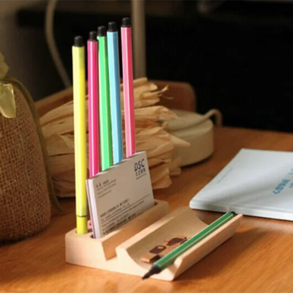 Фото 1 шт./упак. Новый Винтажный деревянный держатель для карандашей сделай сам(China)