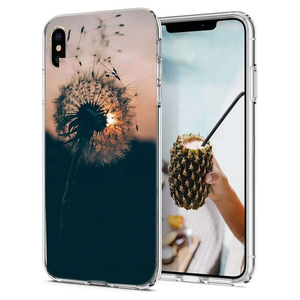 Для iPhone 6 6S 6Plus 7 7Plus чехол мягкий TPU силиконовый Одуванчик цветок для 8 Plus X XS XR Max B122 |