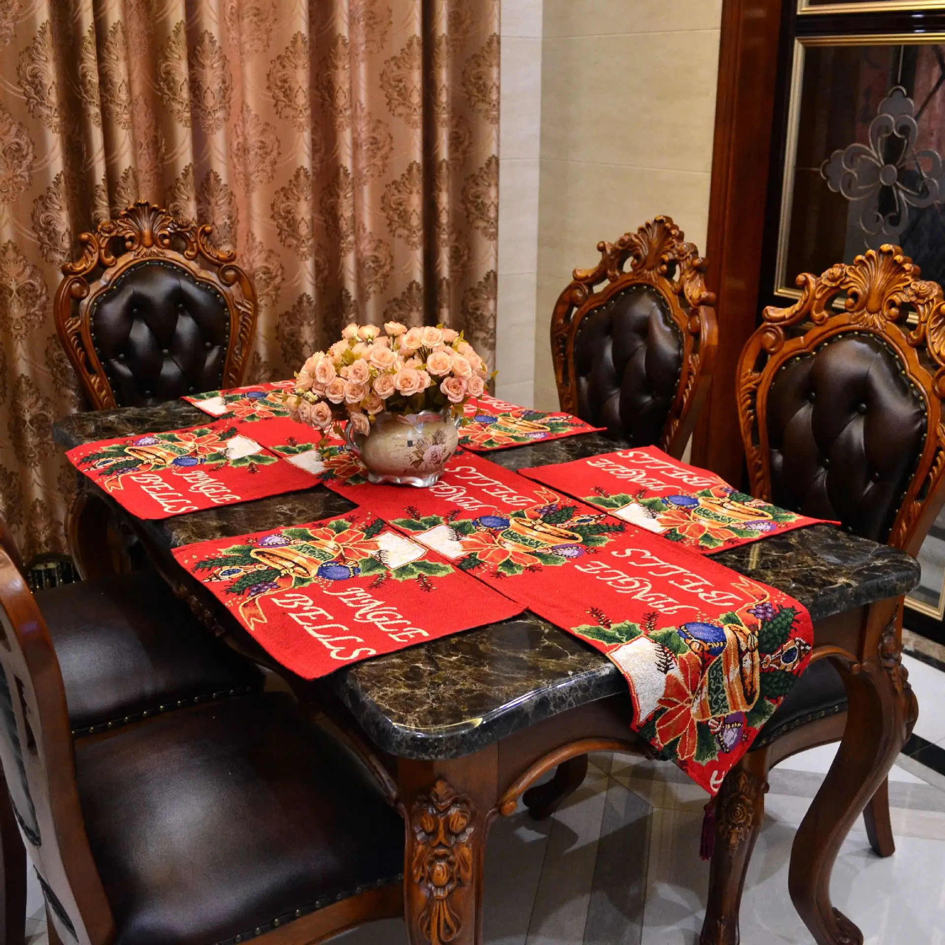 poly cotton High quality Christmas Design Dobby table runner and table placemat , tablecloth
poly cotton High quality Christmas Design Dobby table runner and table placemat , tablecloth