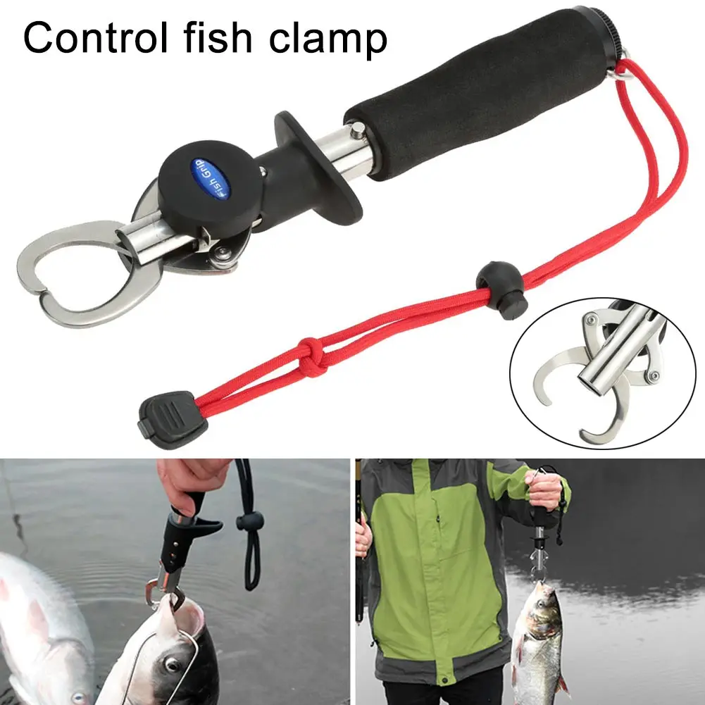 Fish Clamp Control Stainless Steel Fishing Lip Grip Holder Grabber Pliers with Weight Scale Tool BHD2
Fish Clamp Control Stainless Steel Fishing Lip Grip Holder Grabber Pliers with Weight Scale Tool BHD2
