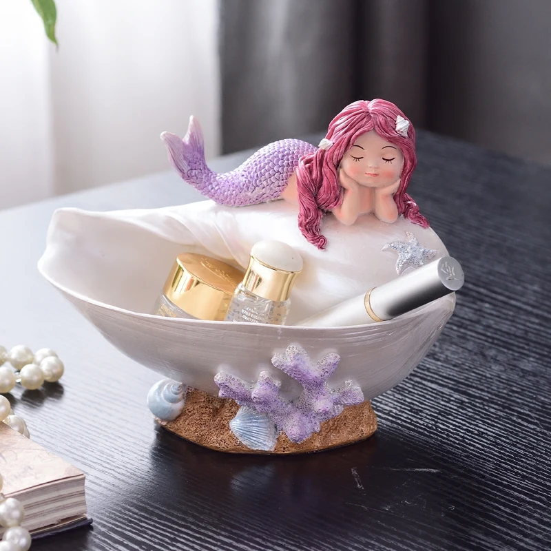 European Mermaid Key Storage Ornaments Creative Cute Jewelry Box Craft Home Livingroom Desktop Figurines Accessories Decoration
European Mermaid Key Storage Ornaments Creative Cute Jewelry Box Craft Home Livingroom Desktop Figurines Accessories Decoration