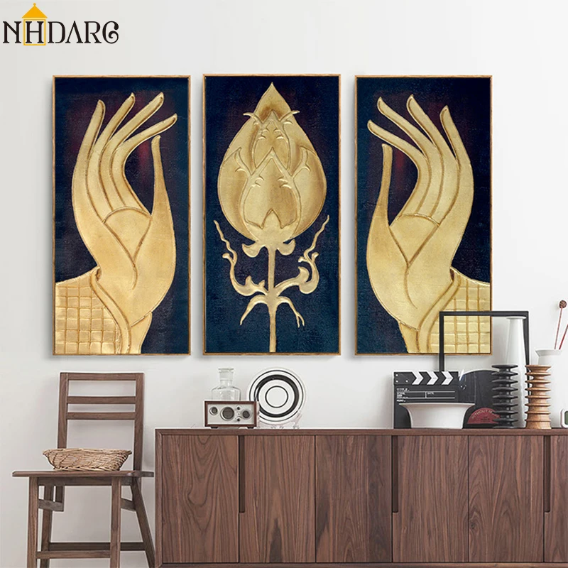 3 Panels Chinese Style Mother Buddha Lotus Hand Posters and Prints Canvas Painting Art Wall Pictures for Living Room Home Decor
3 Panels Chinese Style Mother Buddha Lotus Hand Posters and Prints Canvas Painting Art Wall Pictures for Living Room Home Decor