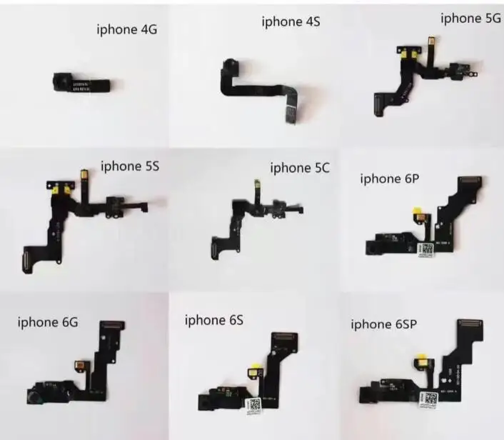 Фронтальная Камера Модуль гибкий кабель для iPhone 4 4S 5 5S 5C SE 6 Малый свет proximit Датчик