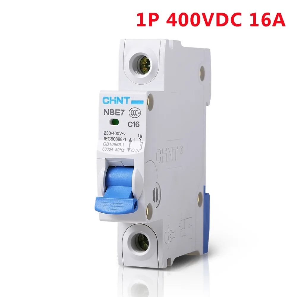 NBE7 1P 16A C16 DC400V/230V Solar PV Mini Circuit Breaker/ Isolator / Air Breaker
NBE7 1P 16A C16 DC400V/230V Solar PV Mini Circuit Breaker/ Isolator / Air Breaker