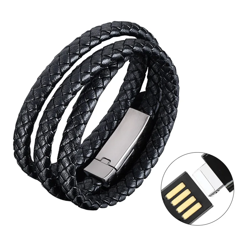 Спортивный Браслет USB кабель зарядное устройство для быстрой зарядки телефона