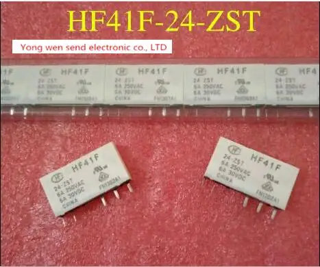 NEW relay HF41F-24-ZST HF41F24ZST HF41F 24ZST HF41F-24ZST HF41F 24-ZST DIP5 10PCS/LOT
NEW relay HF41F-24-ZST HF41F24ZST HF41F 24ZST HF41F-24ZST HF41F 24-ZST DIP5 10PCS/LOT