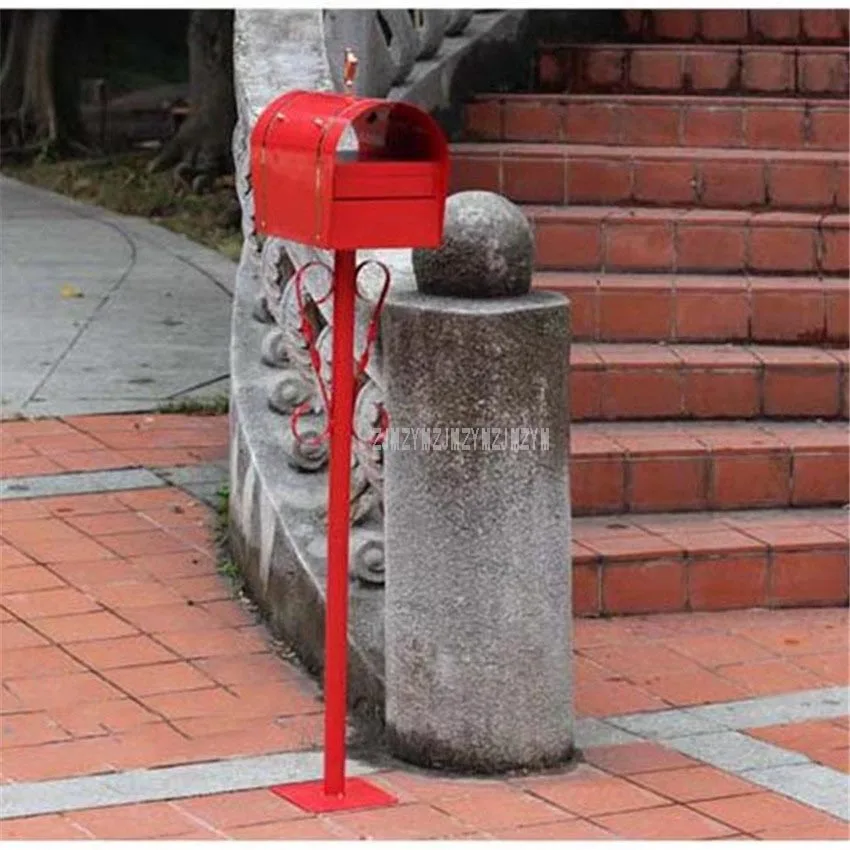 Red Security Stand Floor Mailbox Vertical Bar Postbox Metal Outdoor Letterbox Garden Park Newspaper Mail box Letter Box 12116#
Red Security Stand Floor Mailbox Vertical Bar Postbox Metal Outdoor Letterbox Garden Park Newspaper Mail box Letter Box 12116#