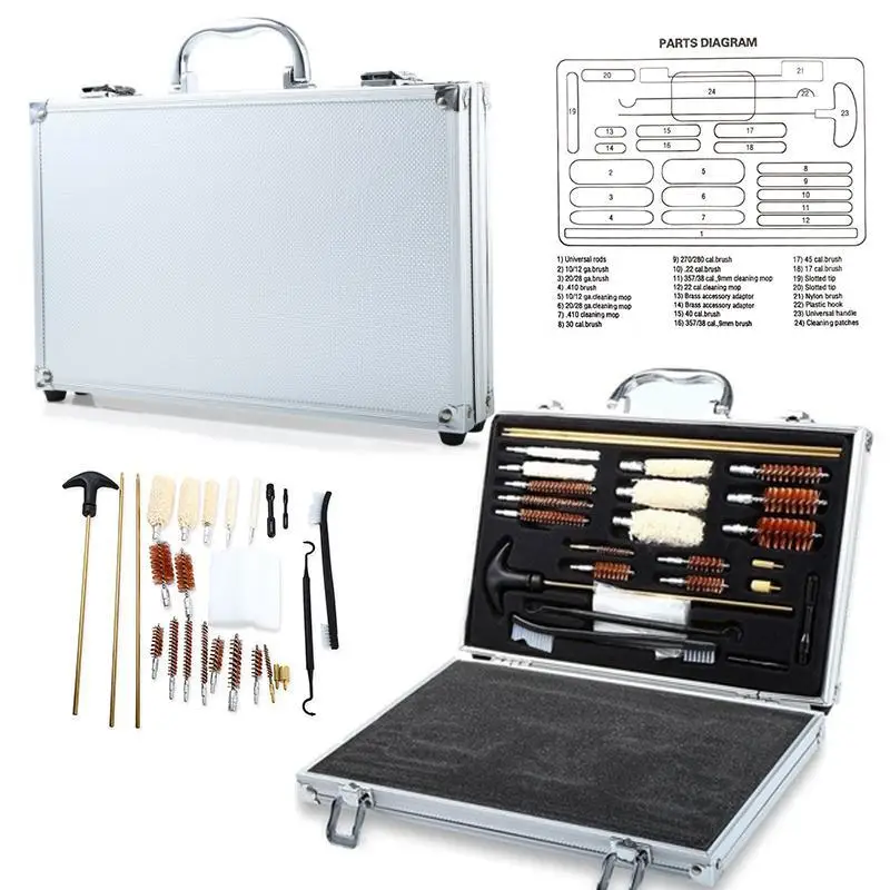 Hunting Shot gun Cleaner Kit Set With Case Rifle Accessories Gunsmithing & Maintenance Hand Shot Gun Clean Tool
Hunting Shot gun Cleaner Kit Set With Case Rifle Accessories Gunsmithing & Maintenance Hand Shot Gun Clean Tool