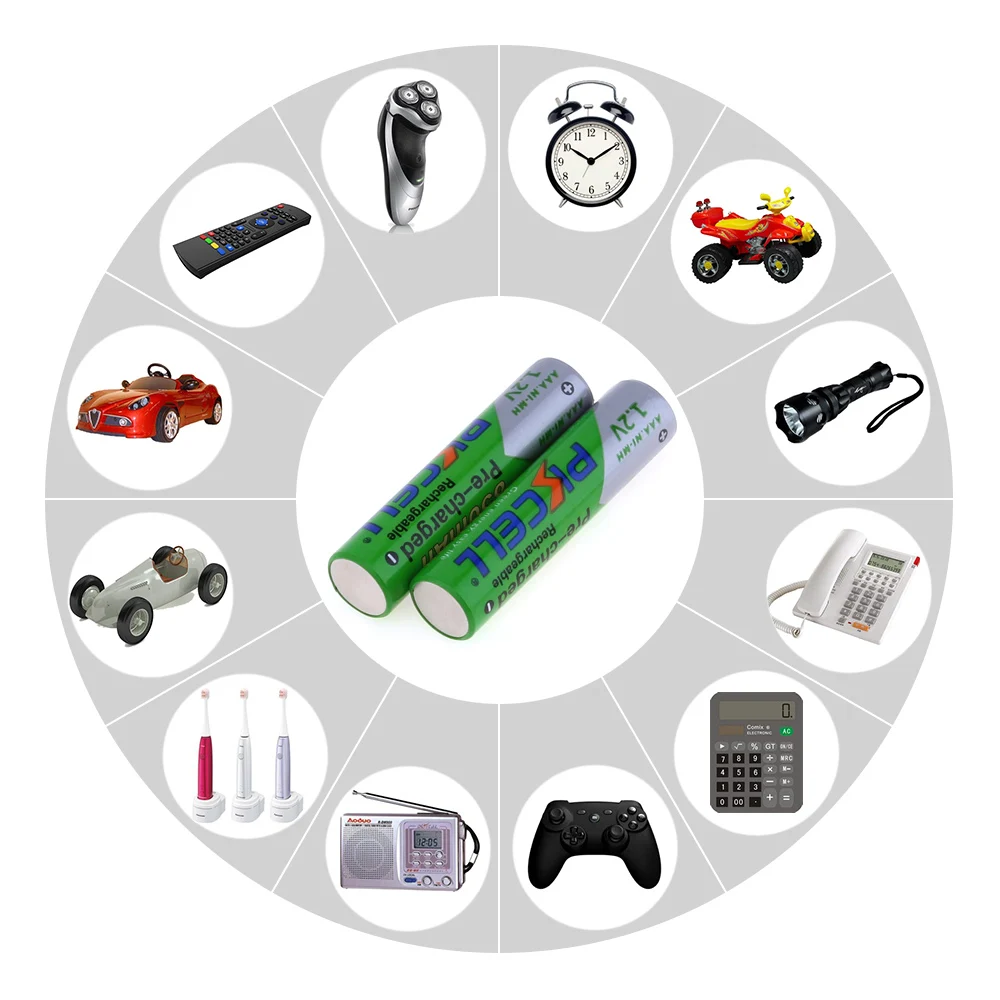 100PC PKCELL AAA Battery 1.2V 850mah NI-MH AAA Rechargeable Battery nimh 3A Low Self Discharge batteries
100PC PKCELL AAA Battery 1.2V 850mah NI-MH AAA Rechargeable Battery nimh 3A Low Self Discharge batteries