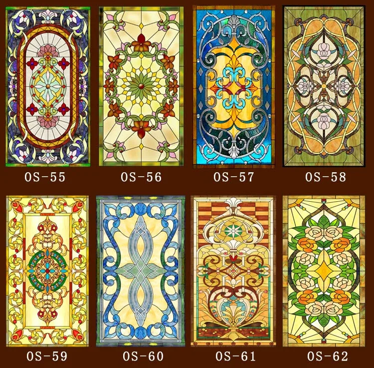 Custom electrostatic frosted stained glass window film, church home foil stickers, PVC self-adhesive window films,20 new styles
Custom electrostatic frosted stained glass window film, church home foil stickers, PVC self-adhesive window films,20 new styles