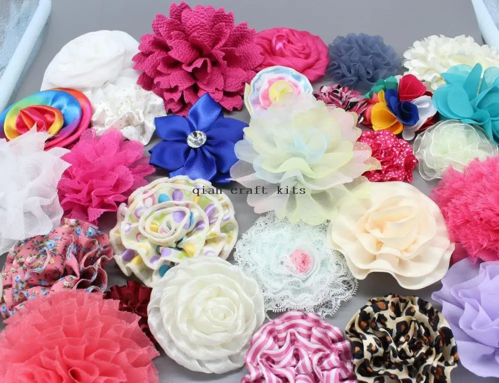80pcs Assorted Boutique Diy Fabric Flower 2"to 4" Random Mix Designs Flowers Sampler Set Grab Bag display
80pcs Assorted Boutique Diy Fabric Flower 2"to 4" Random Mix Designs Flowers Sampler Set Grab Bag display
