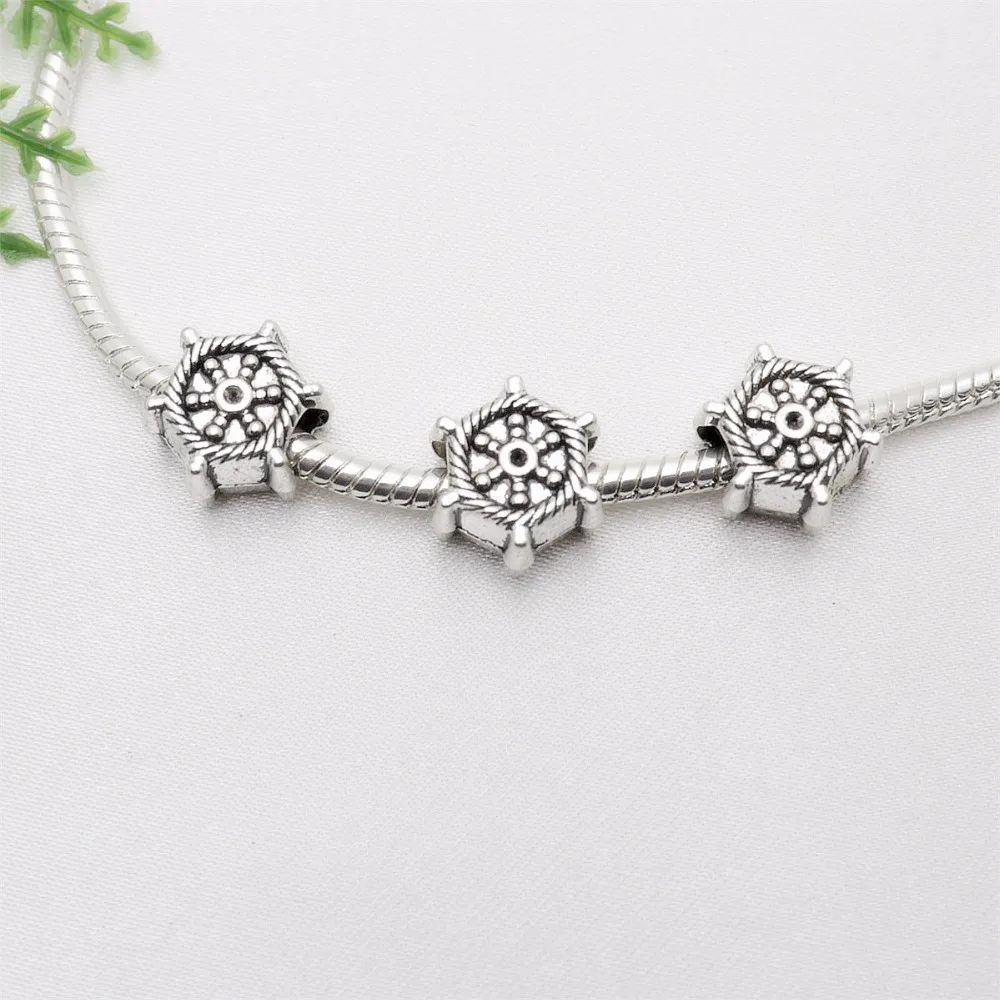 Wholesale Bulk 52PCS Vintage Silver Big Hole Beads Metal Accessories for Women's Pandora Charm Bracelet Jewelry Making
Wholesale Bulk 52PCS Vintage Silver Big Hole Beads Metal Accessories for Women's Pandora Charm Bracelet Jewelry Making