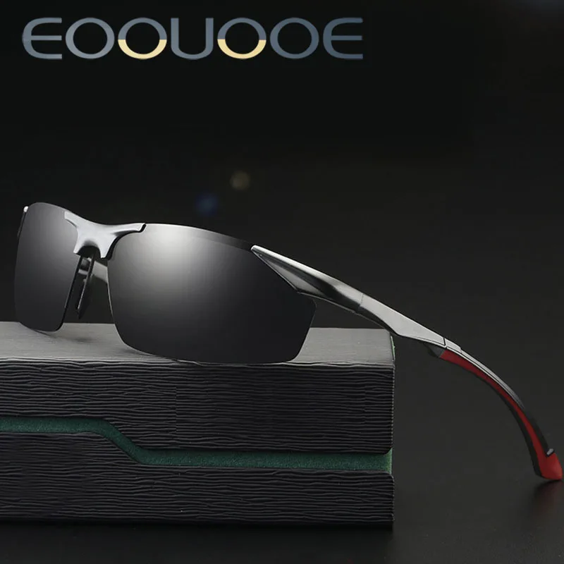 Фото EOOUOOE бренд дизайн сплав магния и алюминия для мужчин пилот Защита от солнца очки