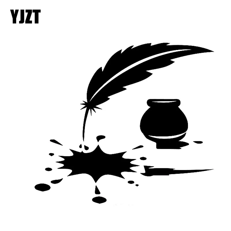 YJZT 15*13.6CM Fashion Car Sticker Decals FEATHER Vinyl Car-styling Accessories Black/Silver S8-1542
YJZT 15*13.6CM Fashion Car Sticker Decals FEATHER Vinyl Car-styling Accessories Black/Silver S8-1542